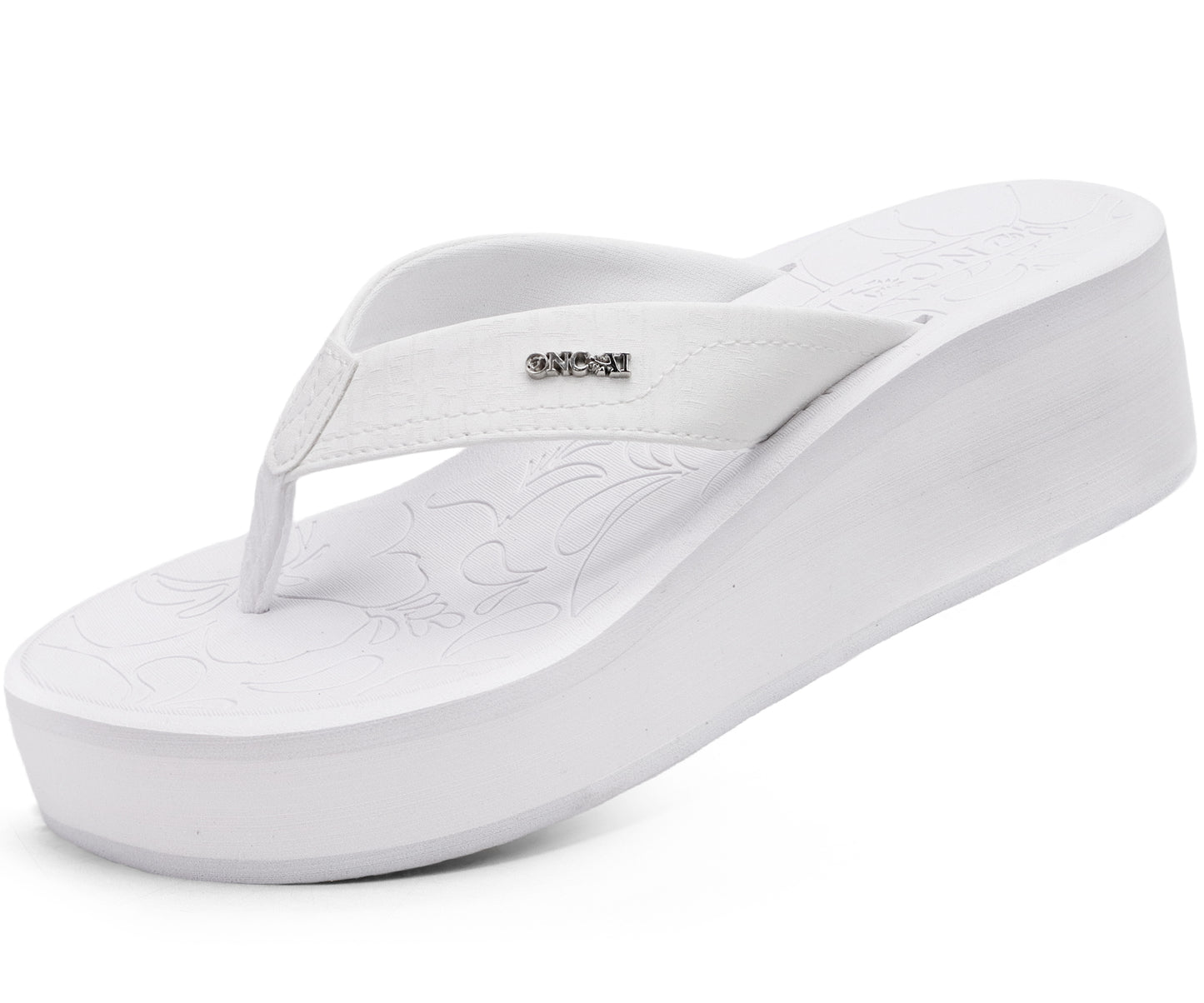 ONCAI Women¡¯s Platform Flip Flops Trendy Dressy Womans Summer Sandals with Comfortable Flatform Arch Support Walking Outdoor Rubber Soles (US Size 5-11)
