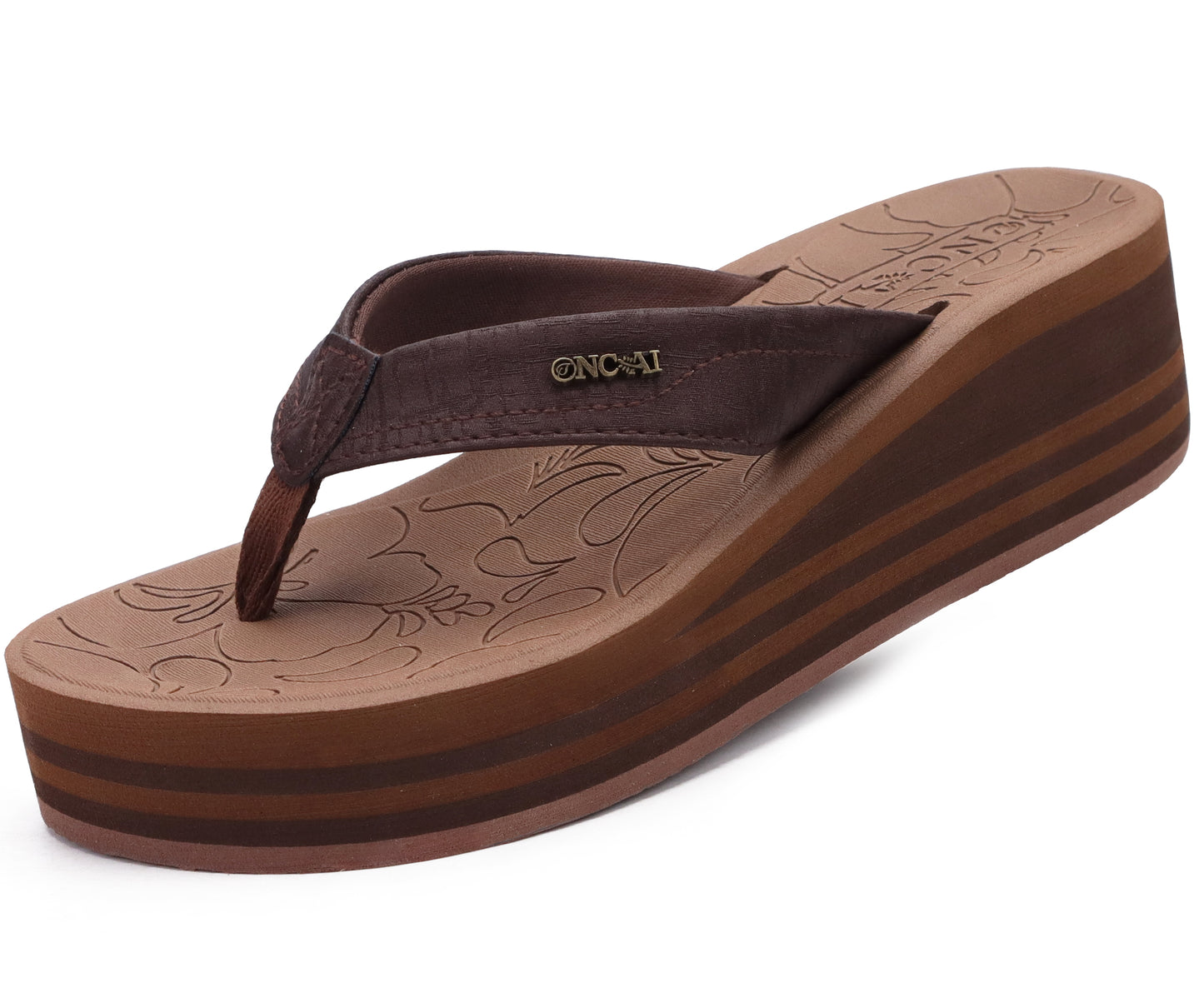 ONCAI Women¡¯s Platform Flip Flops Trendy Dressy Womans Summer Sandals with Comfortable Flatform Arch Support Walking Outdoor Rubber Soles (US Size 5-11)