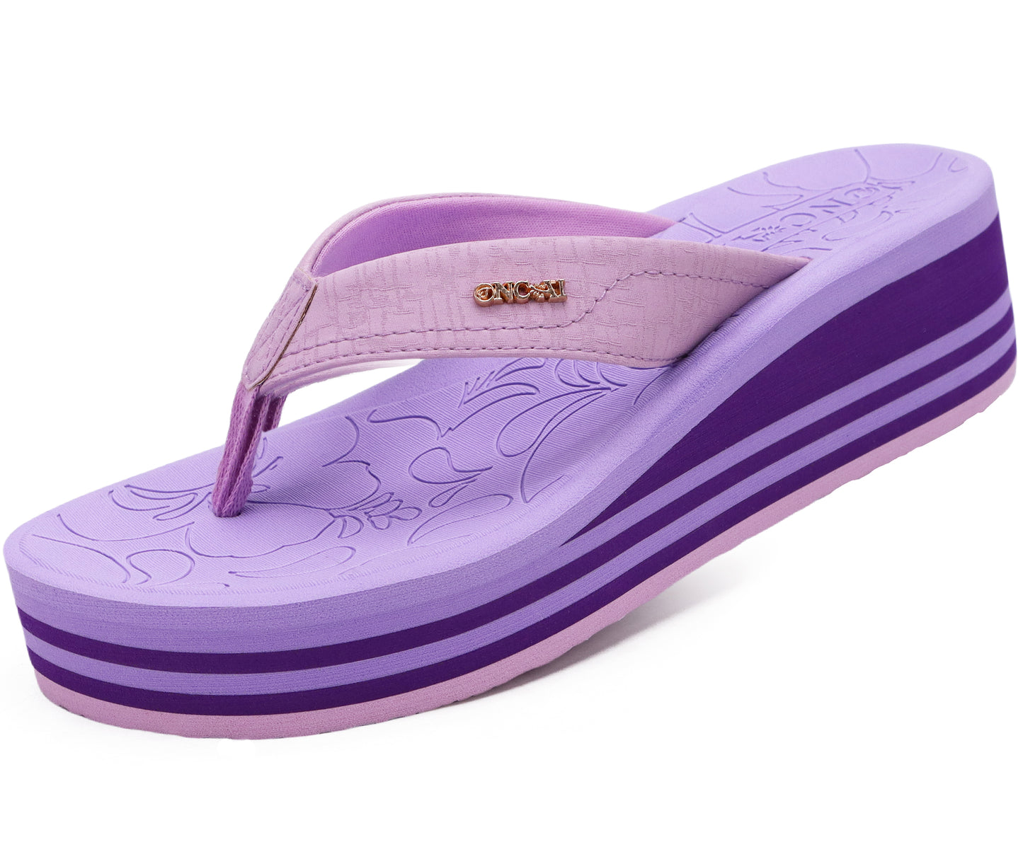 ONCAI Women¡¯s Platform Flip Flops Trendy Dressy Womans Summer Sandals with Comfortable Flatform Arch Support Walking Outdoor Rubber Soles (US Size 5-11)