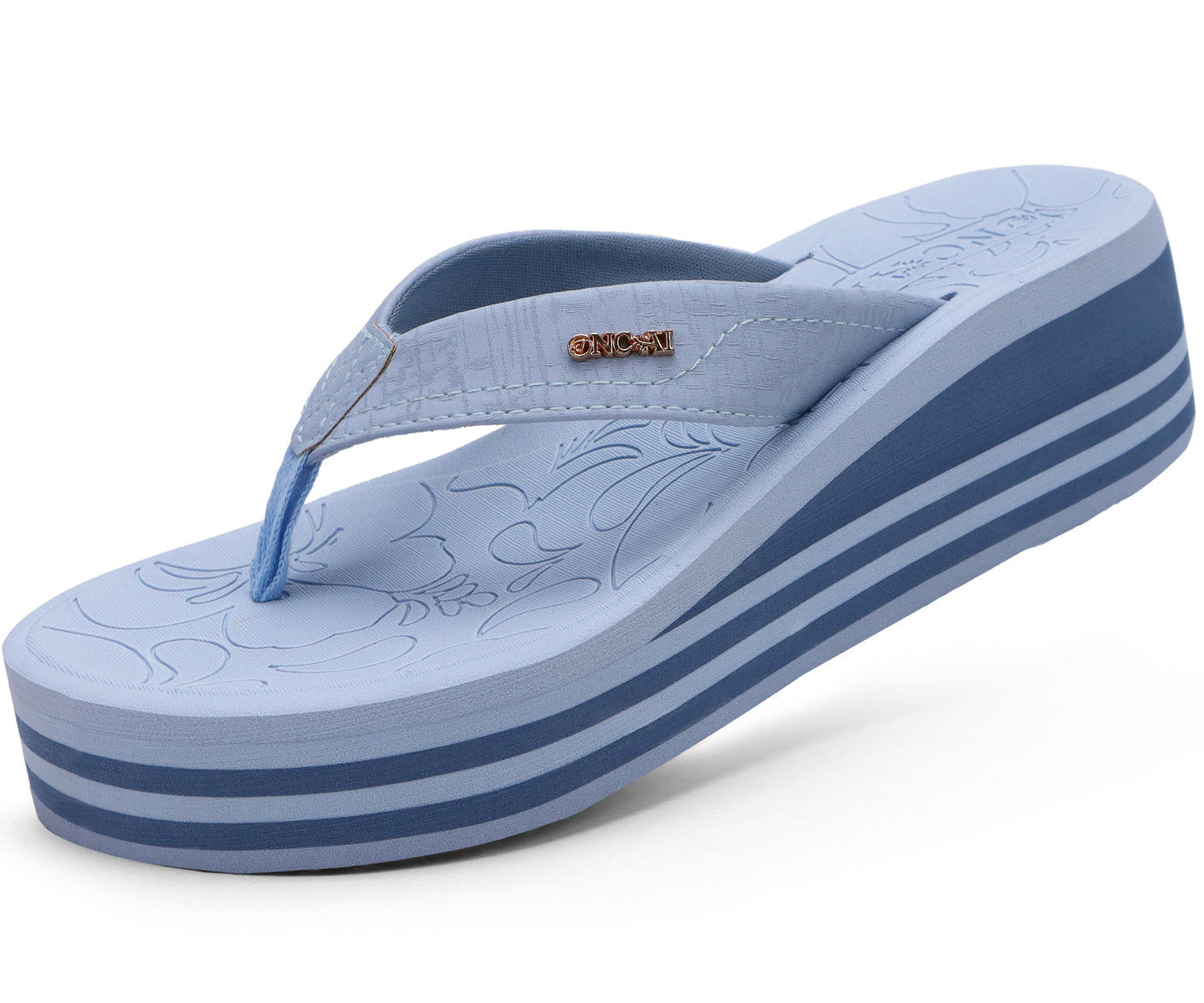 ONCAI Women¡¯s Platform Flip Flops Trendy Dressy Womans Summer Sandals with Comfortable Flatform Arch Support Walking Outdoor Rubber Soles (US Size 5-11)