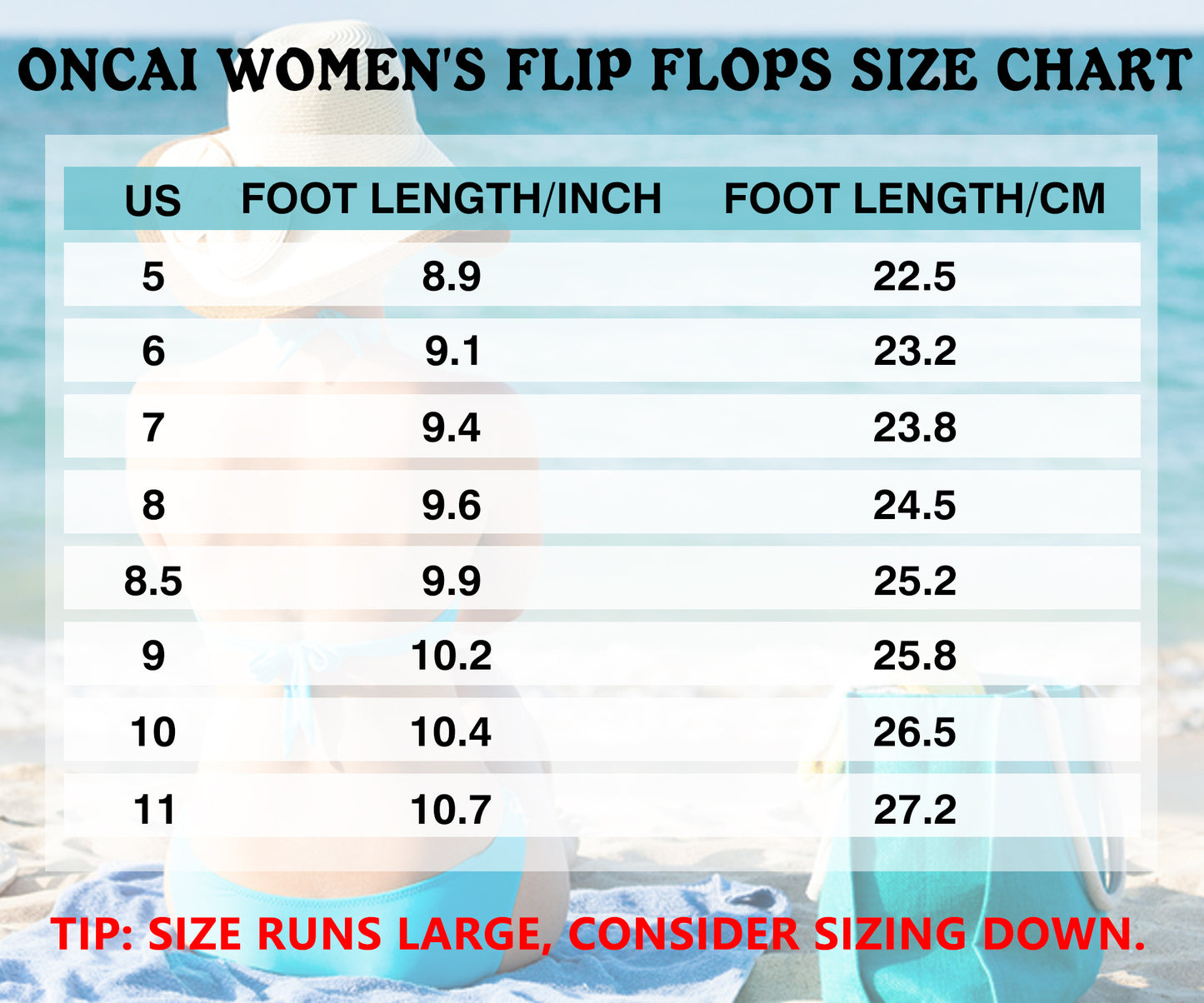 ONCAI Women¡¯s Platform Flip Flops Trendy Dressy Womans Summer Sandals with Comfortable Flatform Arch Support Walking Outdoor Rubber Soles (US Size 5-11)