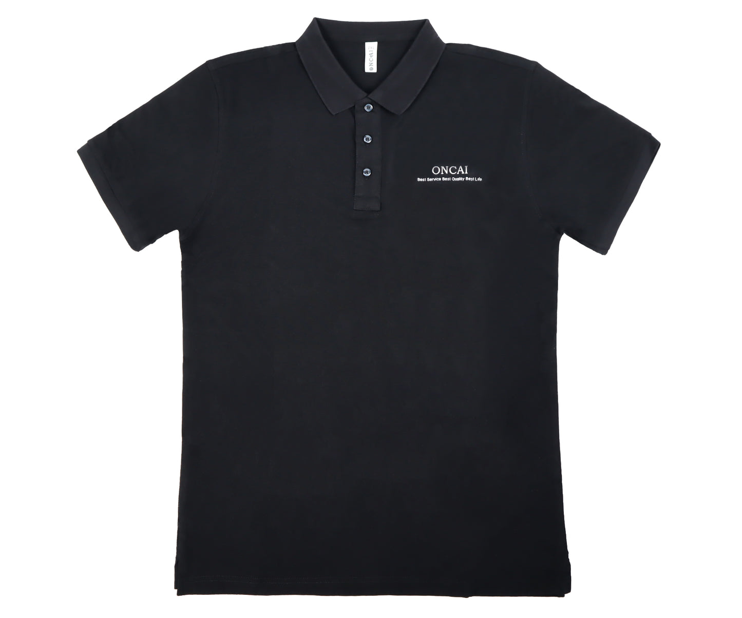 ONCAI  Men's Classic Polo Shirts, Three-Button Closure Pique Polo Shirt, Summer Fashion Golf Shirt