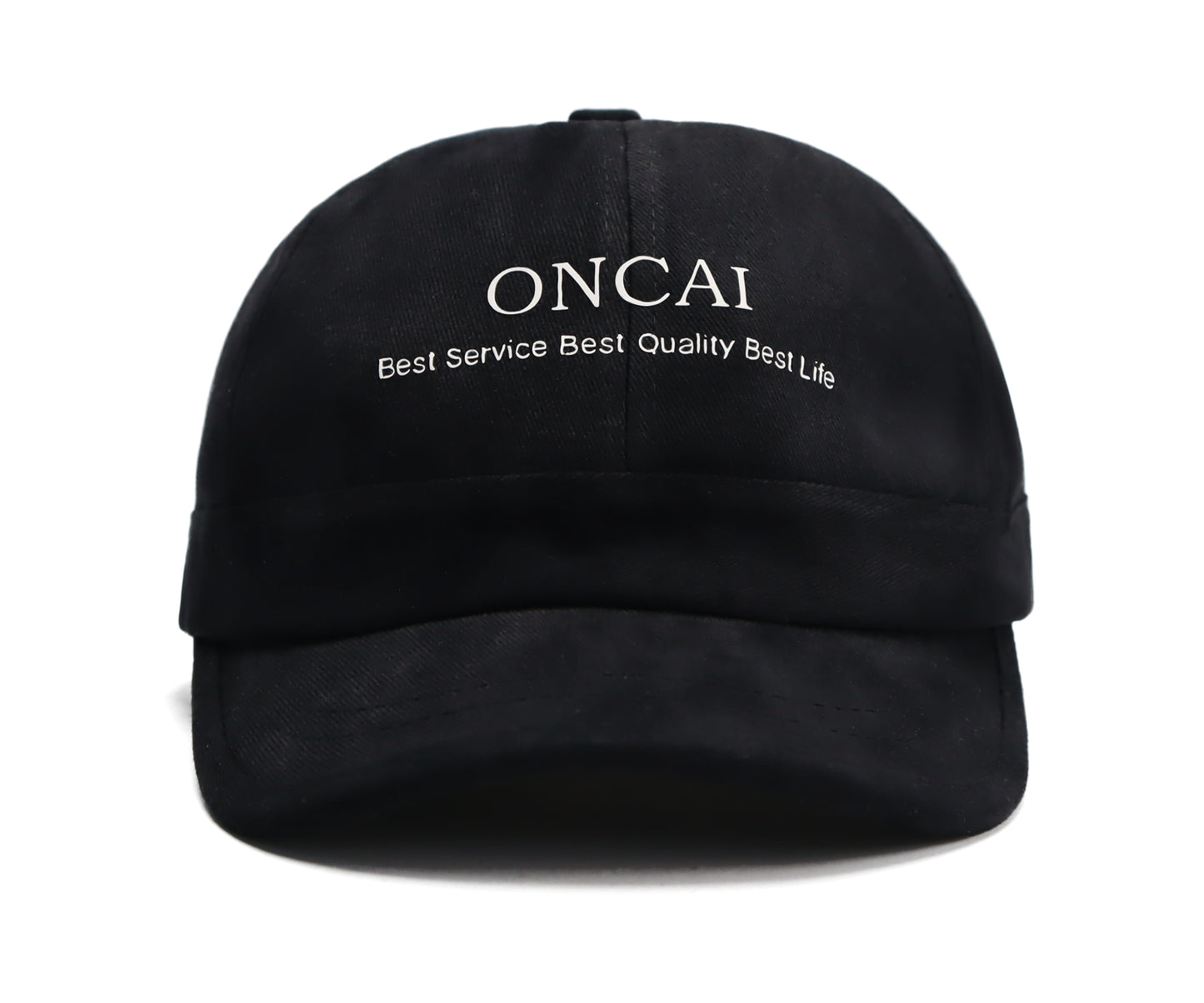 ONCAI Classic Black Baseball Cap for Men Women Breathable Cotton Material, Lightweight & Comfortable Fit for Outdoor Sports, Daily Wear