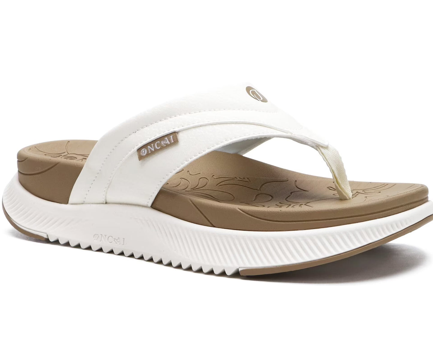 ONCAI Women's Orthotic Cushion Flip Flops Recovery Walking Sandals for Women with Arch Support Summer Comfortable Slip On Flip Flops for Womans Size 6-12