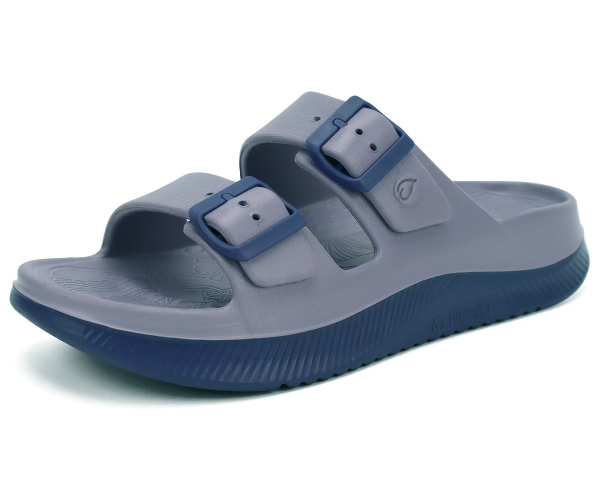 ONCAI Womens Recovery Sandals with Arch Support Plantar Fasciitis Orthotic Adjustable Buckle Open Toe Thick Cushion Outdoor Girls Sport Slides Athletic Summer Comfortable Rubber Soles Size US 6-11