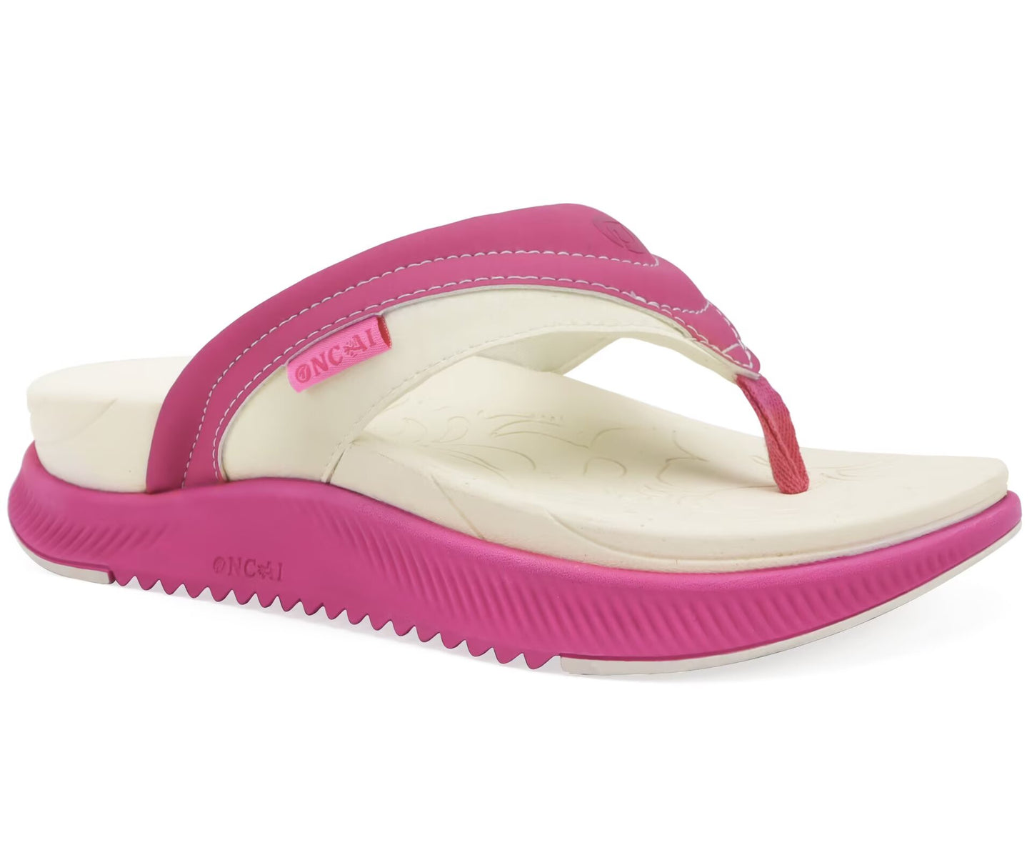 ONCAI Women's Orthotic Flip Flops Recovery Walking Sandals for Women with Arch Support for Plantar Fasciitis Summer Comfortable Cushion Platform Slip-On Indoor Outdoor Size 6-12