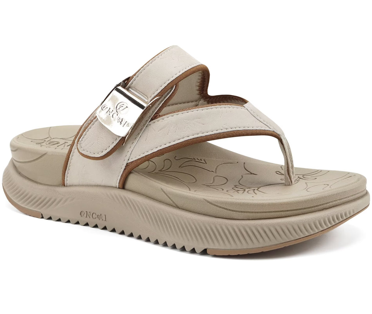 ONCAI Women¡¯s Platform Flip Flops with Arch Support Summer Beach Dressy Trendy Walking Sandals and Thick Outdoor Rubber Soles Size 6-12