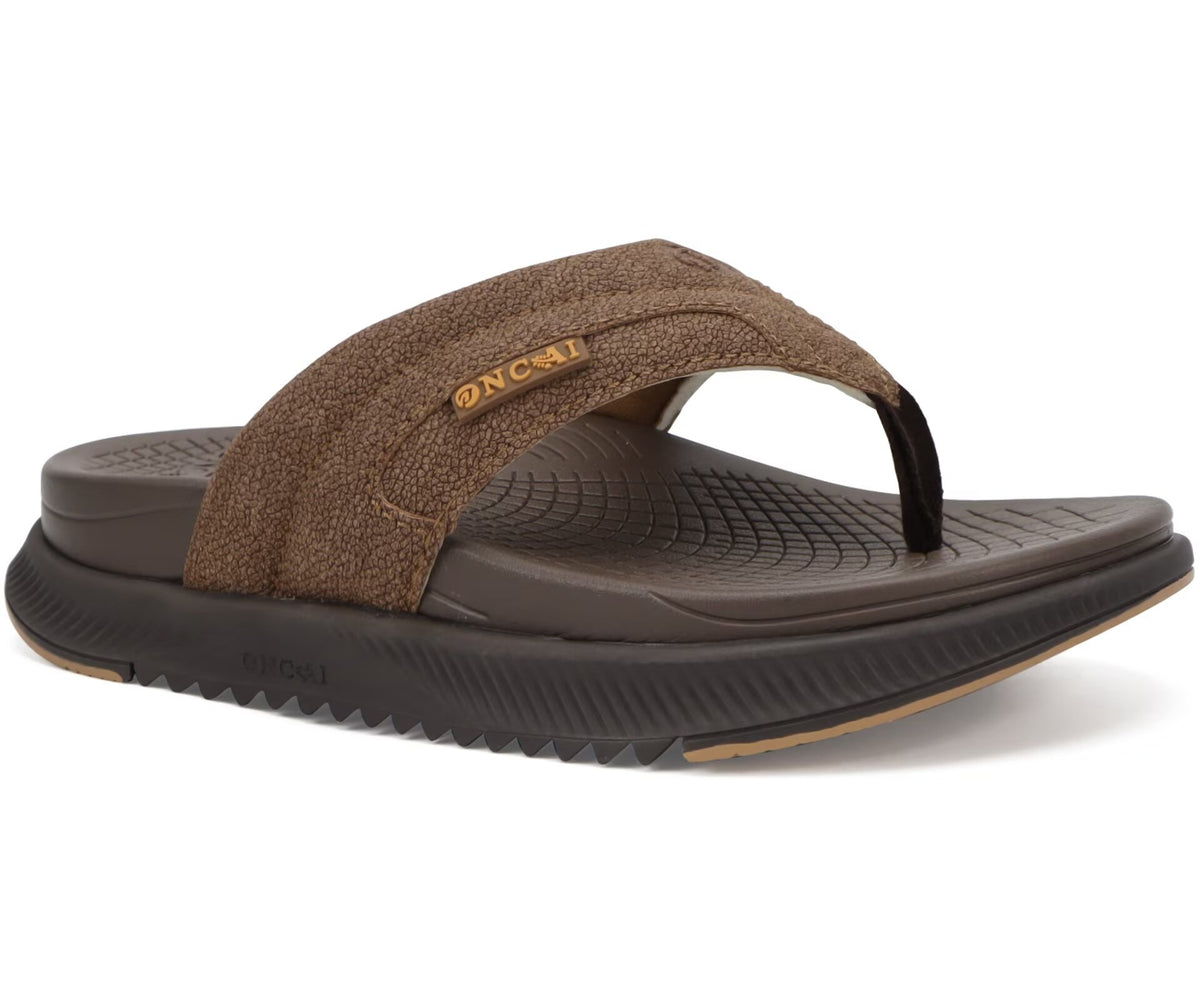 ONCAI Mens Flip Flops with Arch Support Summer Beach Pool Walking Sandals with Outdoor Yoga Mat Non-slip Cushion Thick Rubber Soles Size 7-14