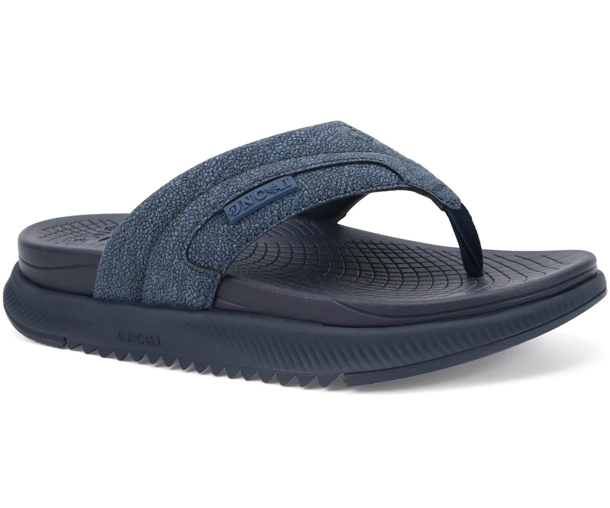 ONCAI Mens Flip Flops with Arch Support Summer Beach Pool Walking Sandals with Outdoor Yoga Mat Non-slip Cushion Thick Rubber Soles Size 7-14